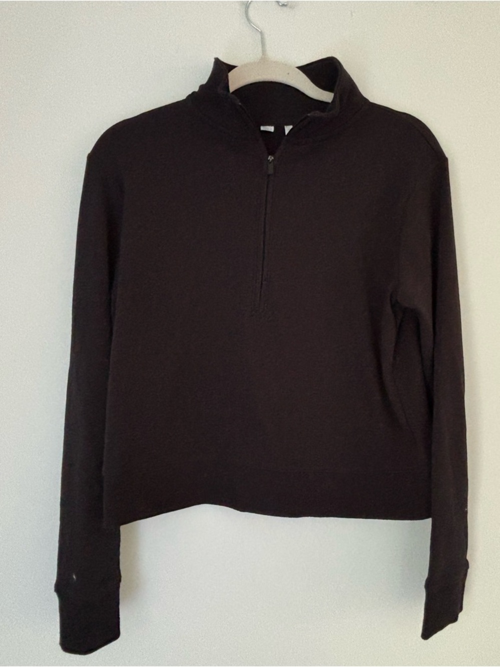 Travis Mathew Women’s Black Cloud Quarter-Zip Sweatshirt Size Small